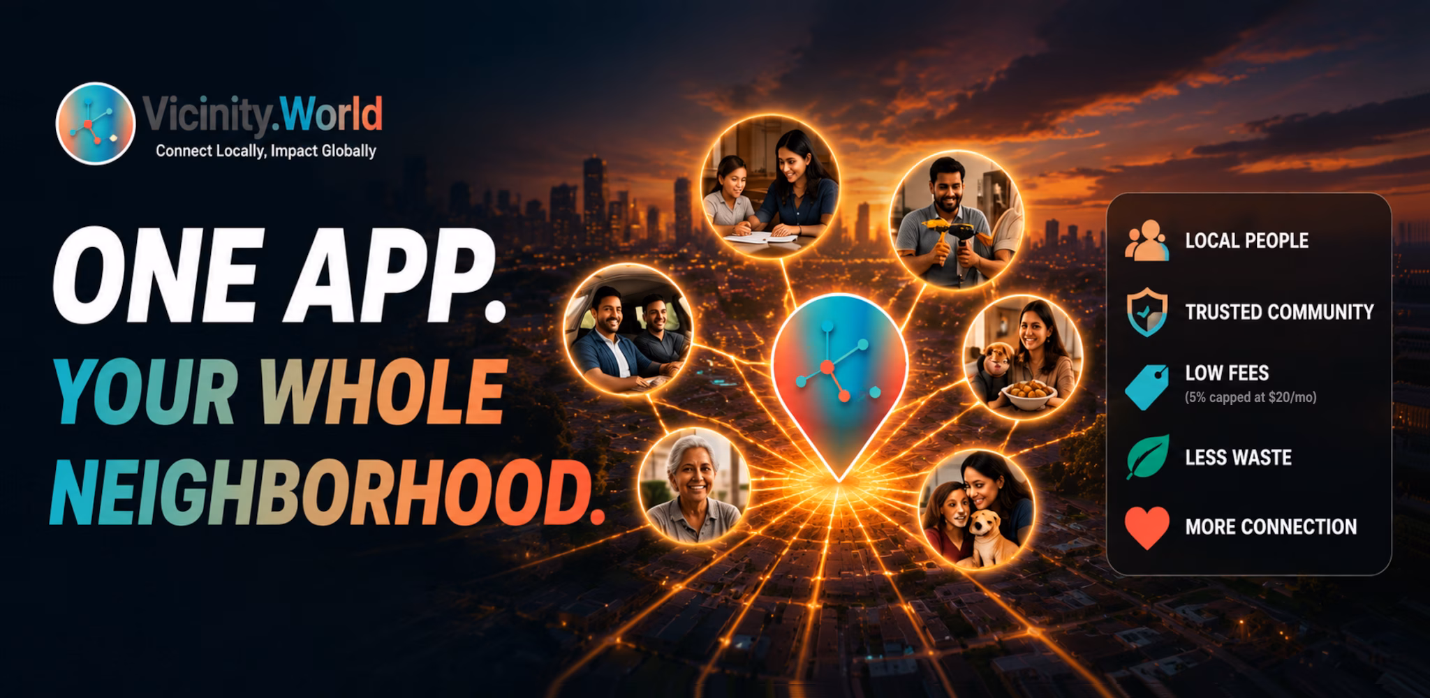 One app. Your whole neighborhood. Watch the overview on YouTube.